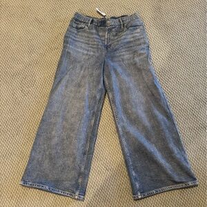 GAP printed denim sweatpants jeans in S Petite NWT light wash